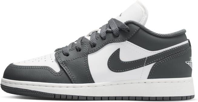 Jordan Aj1 Low Kindersneakers Grijs Leer