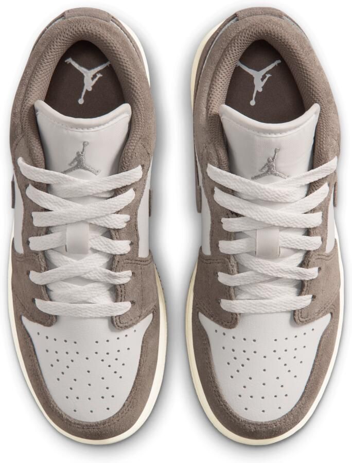 Jordan AJ1 Low Kindersneakers Grijs Leer - Foto 2