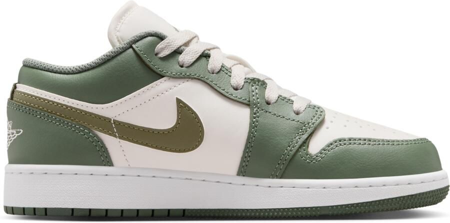 Jordan AJ1 Low Kindersneakers Groen Leer - Foto 3