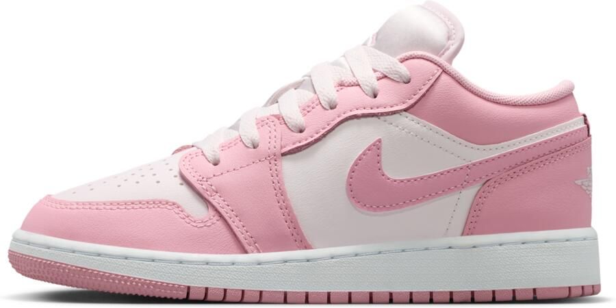 Jordan 1 Low Kindersneakers Rood Mesh Synthetisch