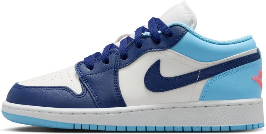 Jordan Aj1 Low Kindersneakers Wit Leer - Foto 4