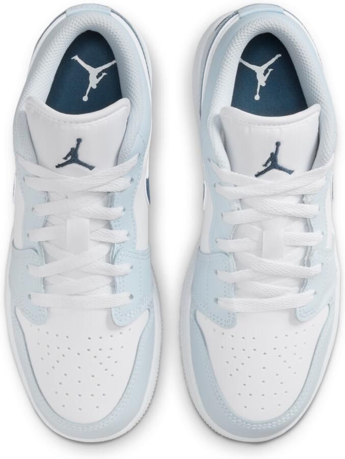 Jordan AJ1 Low Kindersneakers Wit Leer - Foto 2