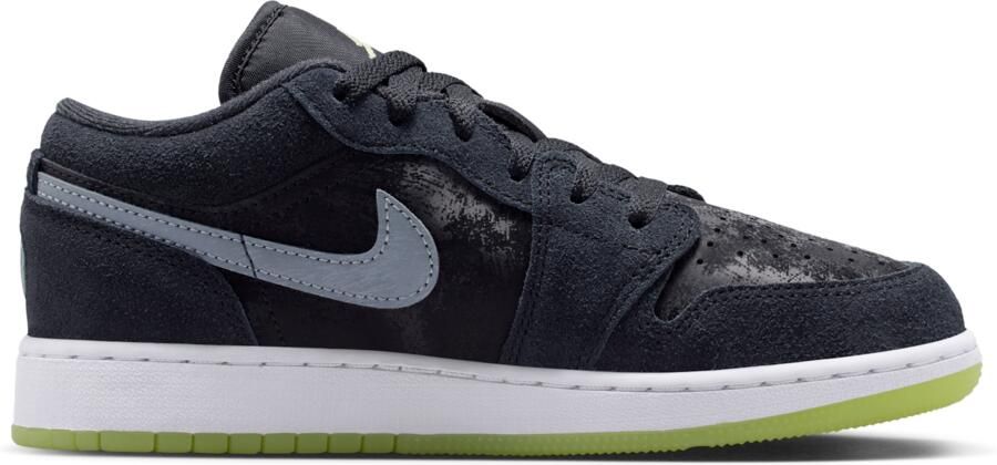 Jordan 1 Low Kindersneakers Zwart Mesh Synthetisch - Foto 2