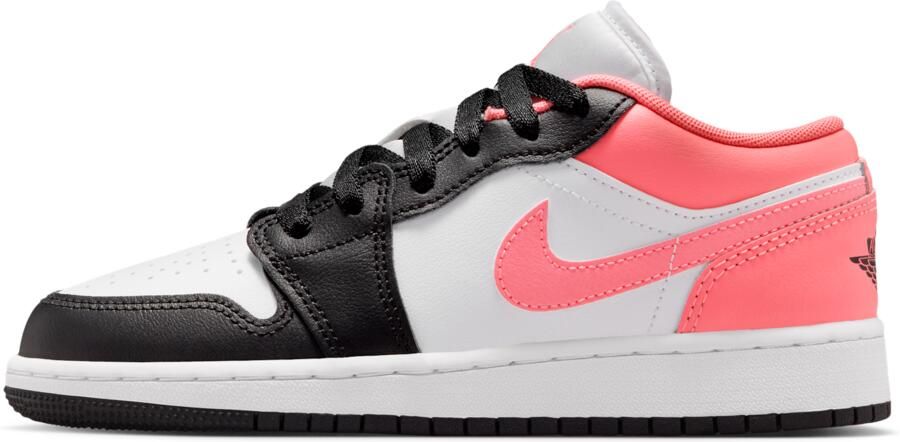 Jordan AJ1 Low Kindersneakers Zwart Mesh Synthetisch