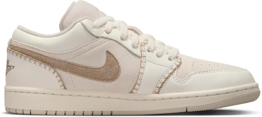 Jordan Aj1 Low Sneakers Dames Bruin Mesh Synthetisch - Foto 3