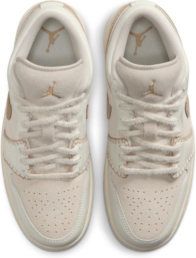 Jordan Aj1 Low Sneakers Dames Bruin Mesh Synthetisch - Foto 2