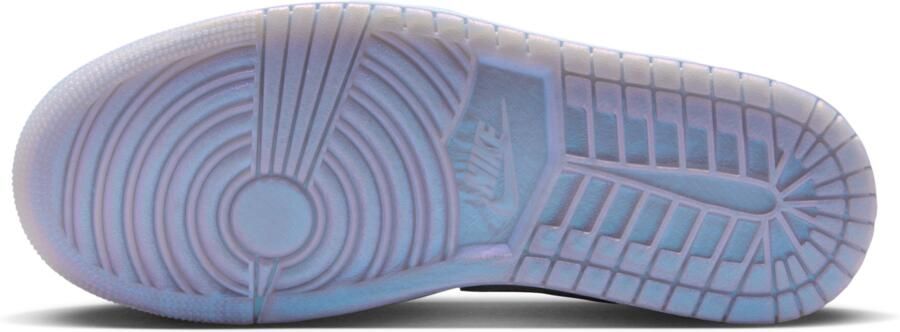 Jordan 1 Low Sneakers Dames Grijs Mesh Synthetisch - Foto 4