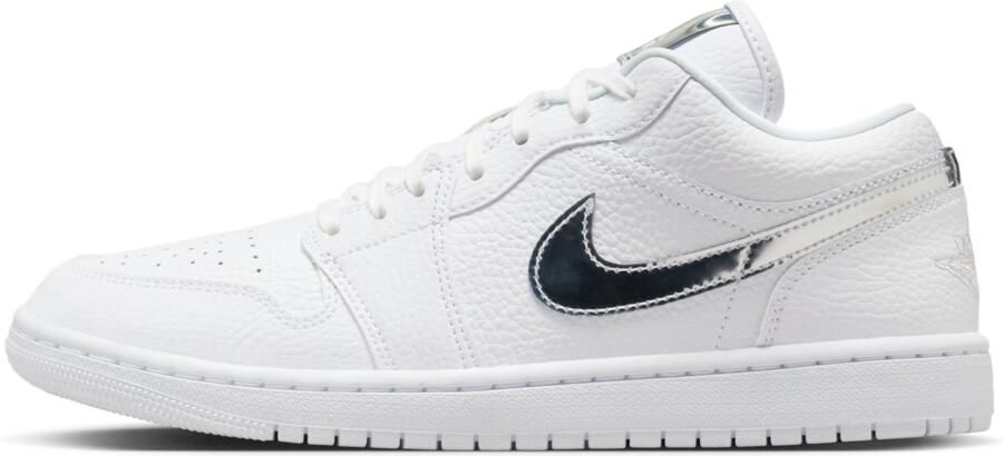 Jordan AJ1 Low Sneakers Dames Wit Leer