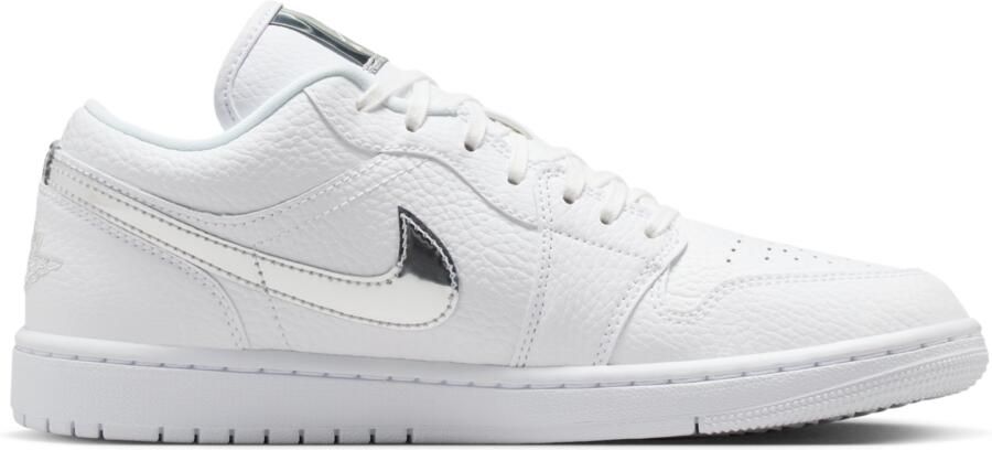 Jordan AJ1 Low Sneakers Dames Wit Leer - Foto 3