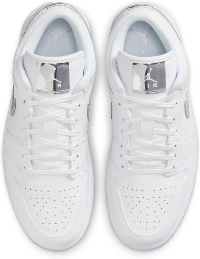 Jordan AJ1 Low Sneakers Dames Wit Leer - Foto 2