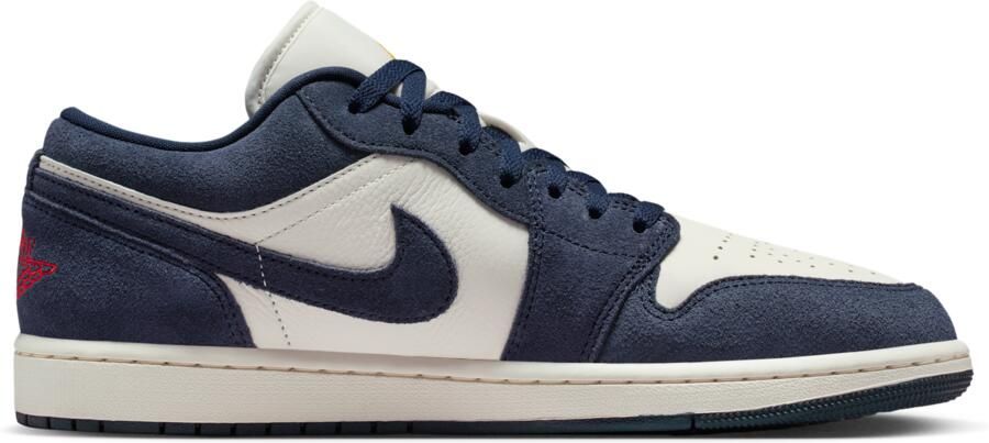 Jordan 1 Low Sneakers Heren Zwart Mesh Synthetisch - Foto 3