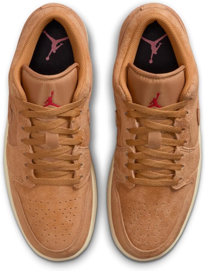 Jordan 1 Low Sneakers Heren Bruin Mesh Synthetisch - Foto 2