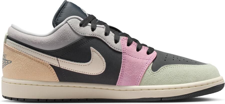 Jordan 1 Low Sneakers Heren Zwart Mesh Synthetisch - Foto 3