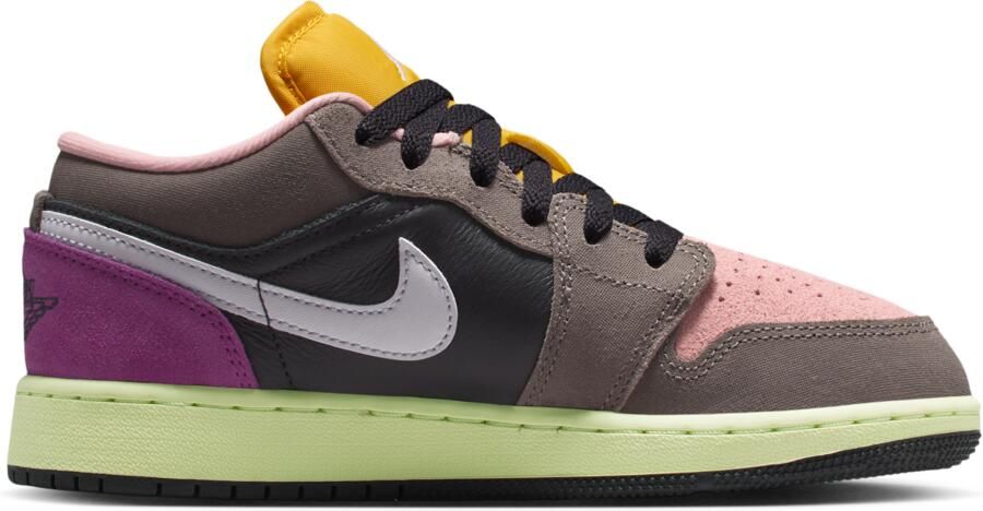 Jordan 1 Low Kindersneakers Grijs Mesh Synthetisch - Foto 3