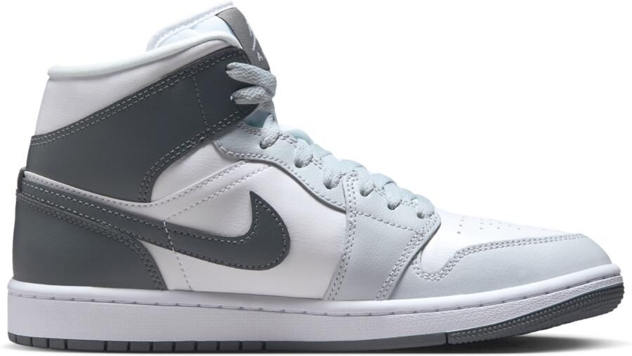 Jordan Aj1 Mid Sneakers Dames Wit Leer - Foto 3