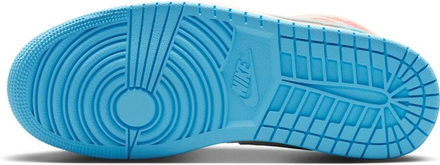 Jordan Aj1 Mid Sneakers Dames Wit Mesh Synthetisch - Foto 3