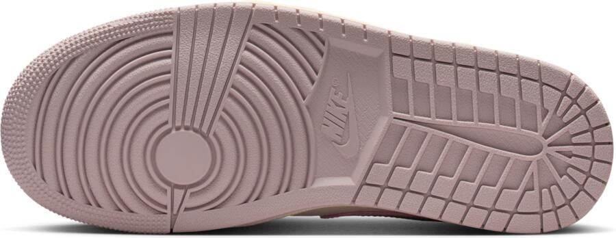 Jordan Aj1 Mid Sneakers Dames Wit Mesh Synthetisch - Foto 4