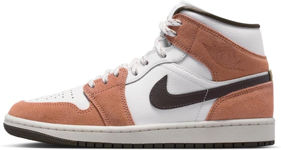 Jordan Aj1 Sneakers Dames Wit Leer