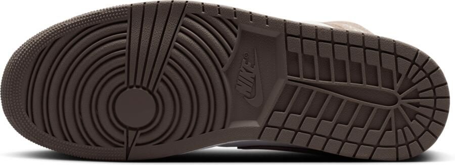 Jordan Aj1 Mid Sneakers Heren Bruin Leer Synthetisch - Foto 4