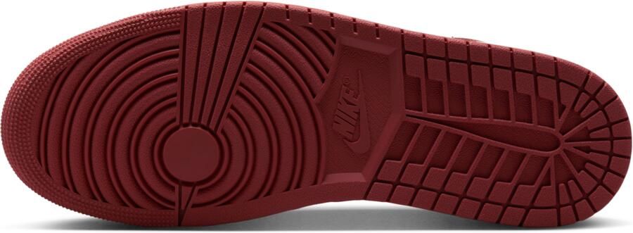 Jordan Aj1 Mid Sneakers Heren Wit Leer Synthetisch - Foto 4