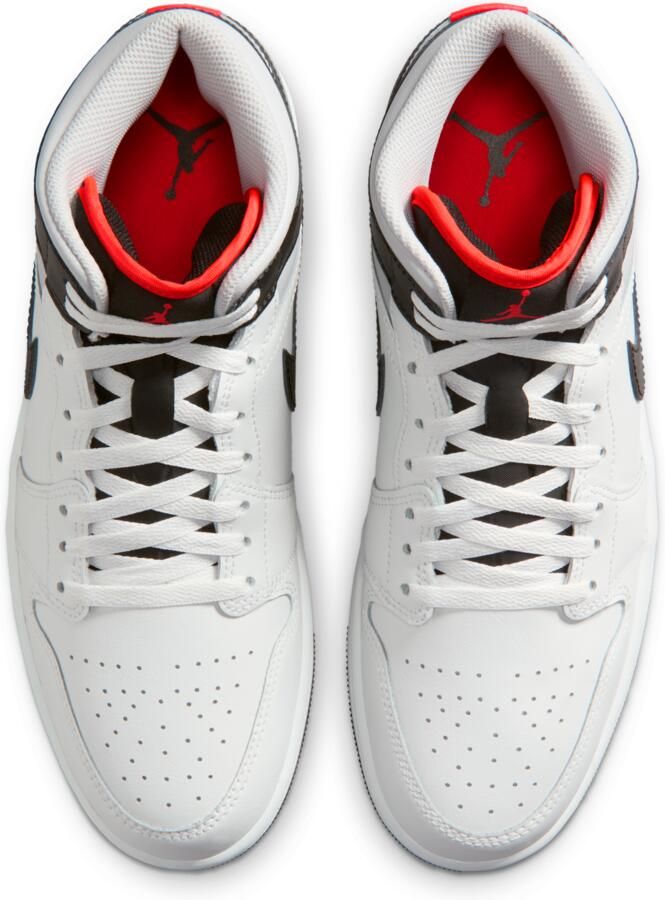 Jordan 1 Mid Sneakers Heren Wit Mesh Synthetisch - Foto 2