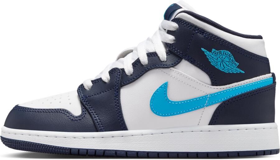 Jordan Air 1 Mid Kinderschoenen Blauw