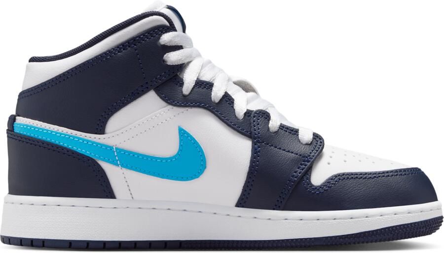 Jordan Air 1 Mid Kinderschoenen Blauw - Foto 3