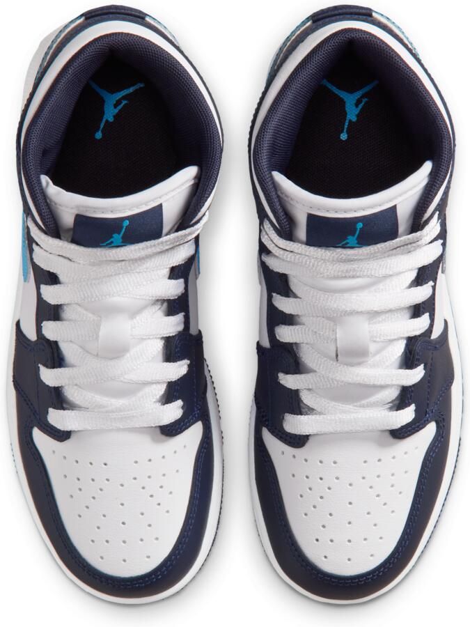 Jordan Air 1 Mid Kinderschoenen Blauw - Foto 2