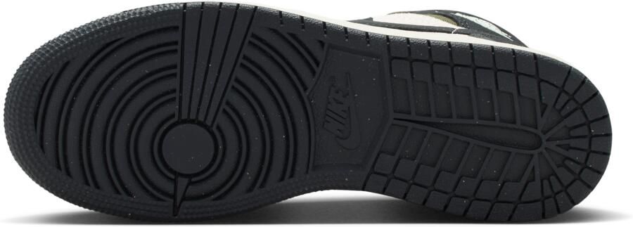 Jordan Aj1 Mid Kindersneakers Beige Leer - Foto 3