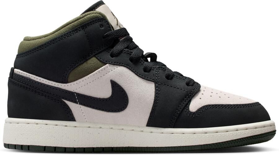 Jordan Aj1 Mid Kindersneakers Beige Leer - Foto 2