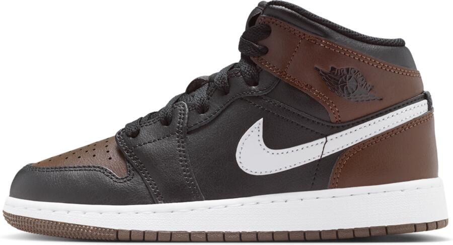 Jordan Aj1 Mid Kindersneakers Bruin Leer - Foto 4