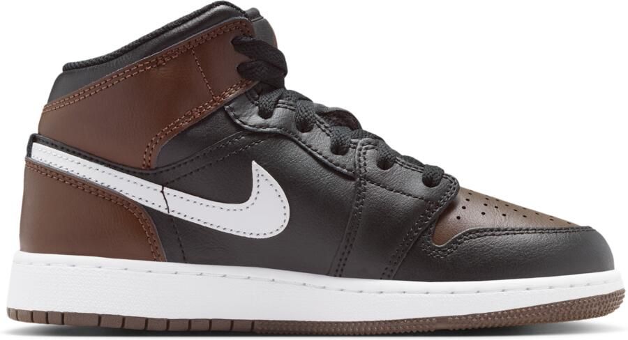 Jordan Aj1 Mid Kindersneakers Bruin Leer - Foto 2
