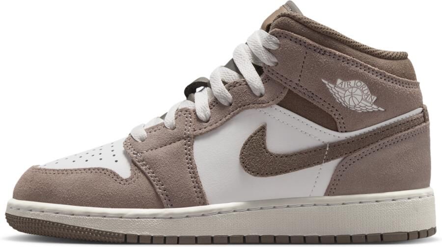 Jordan Air 1 Mid Kinderschoenen Grijs