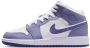 Jordan Aj1 Mid Kindersneakers Paars Mesh Synthetisch - Thumbnail 1