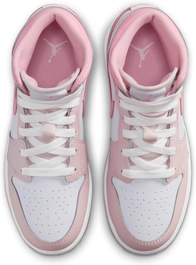 Jordan 1 Mid Kindersneakers Roze Textil