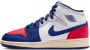 Jordan Aj1 Mid Kindersneakers Wit Mesh Synthetisch - Thumbnail 1