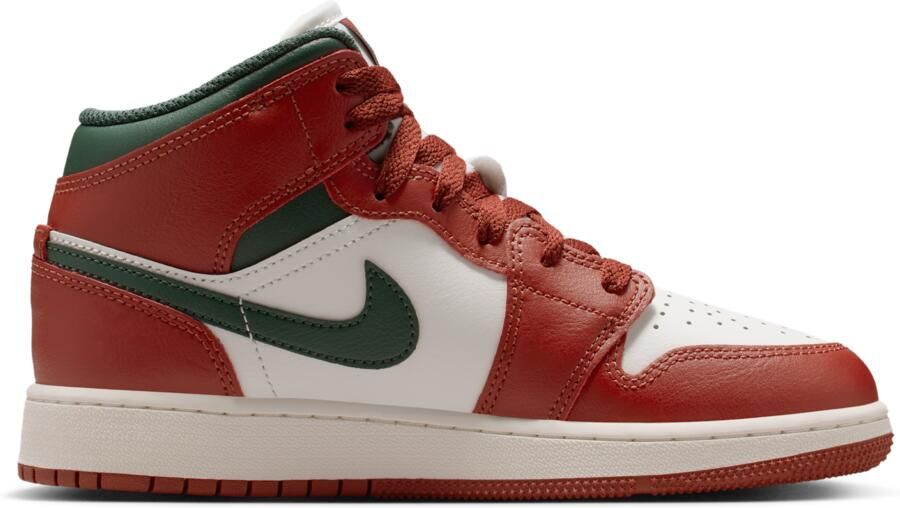 Jordan 1 Mid Kindersneakers Wit Textil - Foto 2