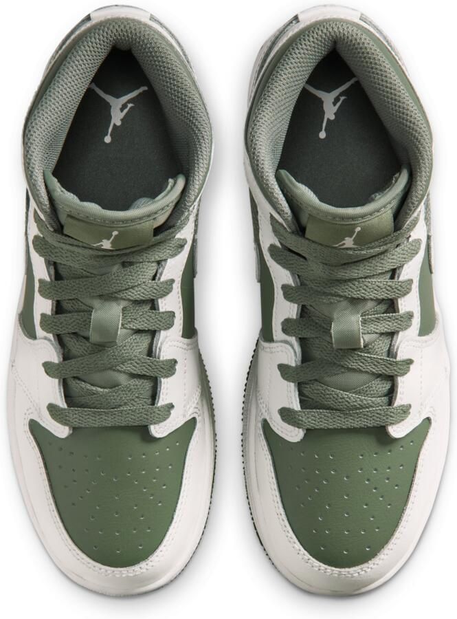 Jordan Aj1 Mid Kindersneakers Wit Mesh Synthetisch - Foto 2