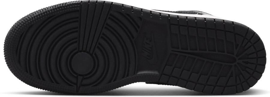 Jordan Aj1 Mid Kindersneakers Wit Leer - Foto 4