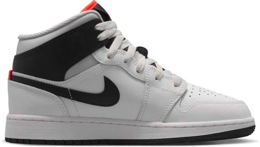 Jordan Aj1 Mid Kindersneakers Wit Leer - Foto 3