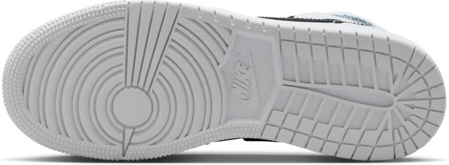 Jordan Aj1 Mid Kindersneakers Zwart Mesh Synthetisch - Foto 4