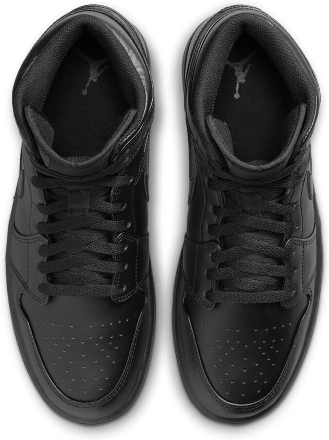 Jordan Air 1 Mid Basketball Schoenen black black black maat: 44.5 beschikbare maaten:41 42.5 40 43 44.5 45 46 40.5 47 - Foto 8