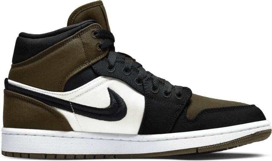 Jordan Mid SE Light Olive Canvas Sneakers Brown Heren - Foto 3