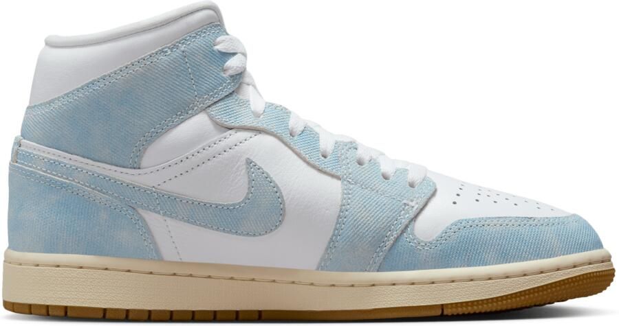 Jordan Aj1 Mid Se Sneakers Dames Wit Mesh Synthetisch - Foto 2