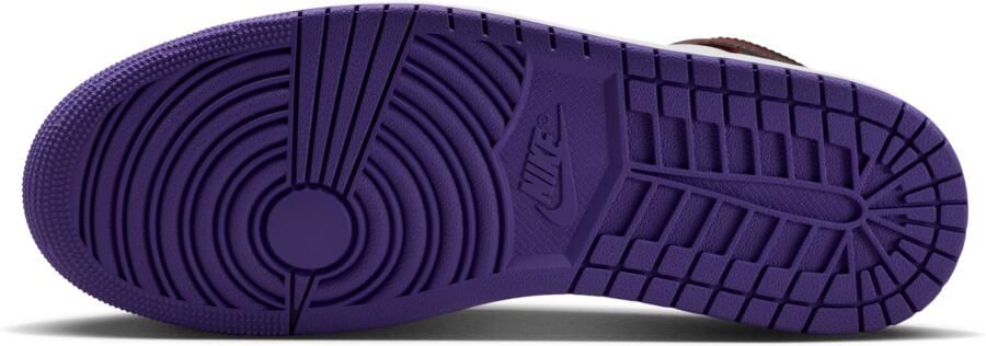 Jordan 1 Mid Sneakers Heren Rood Mesh Synthetisch - Foto 4