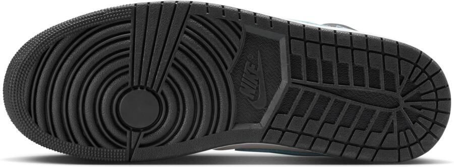 Jordan Aj1 Mid Sneakers Heren Wit Leer Synthetisch - Foto 4