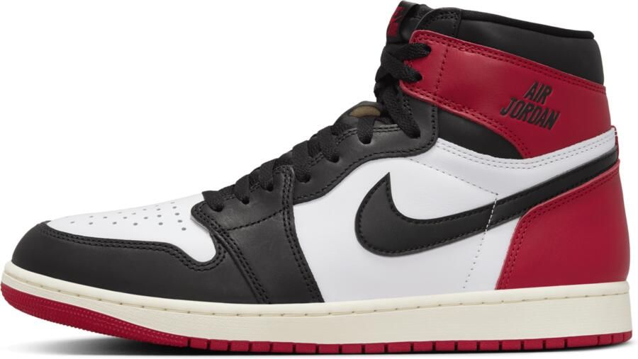Jordan Aj1 Retro High Og Heren Schoenen Zwart Maat: 42.5 Leer Foot Locker - Foto 2