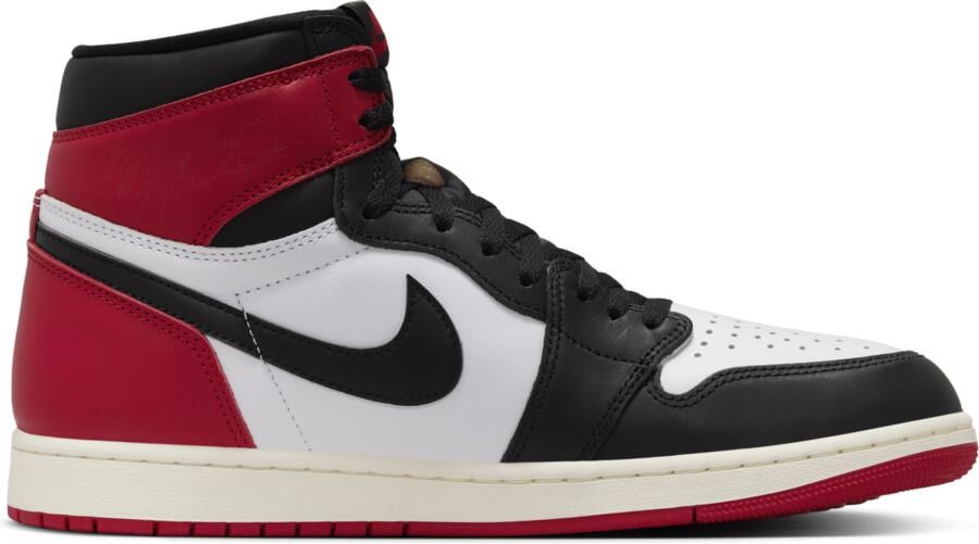 Jordan Aj1 Retro High Og Heren Schoenen Zwart Maat: 42.5 Leer Foot Locker - Foto 3
