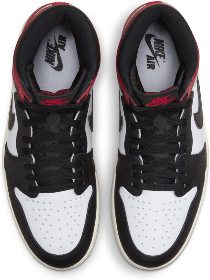 Jordan Aj1 Retro High Og Heren Schoenen Zwart Maat: 42.5 Leer Foot Locker