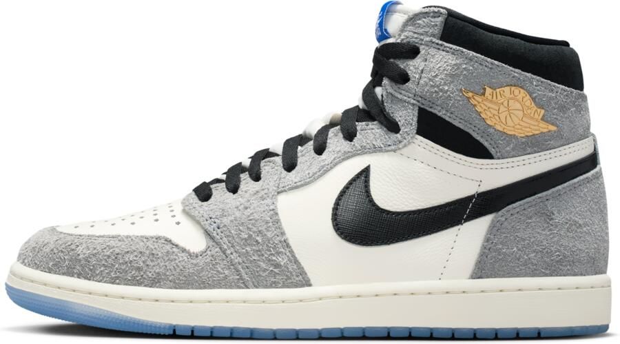 Jordan AJ1 Retro High Sneakers Heren Grijs Leer
